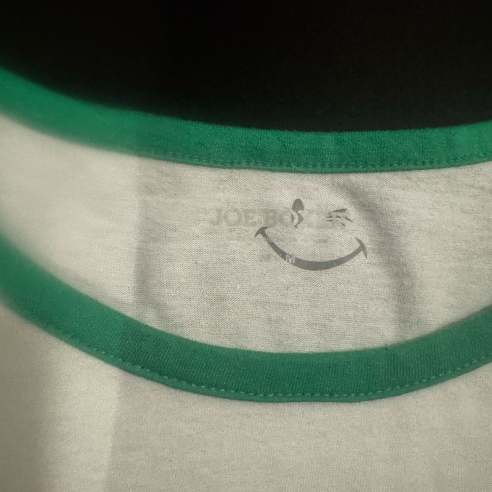 Girls' Green & White LOVE Shamrock Raglan Top - Picture 3 of 4